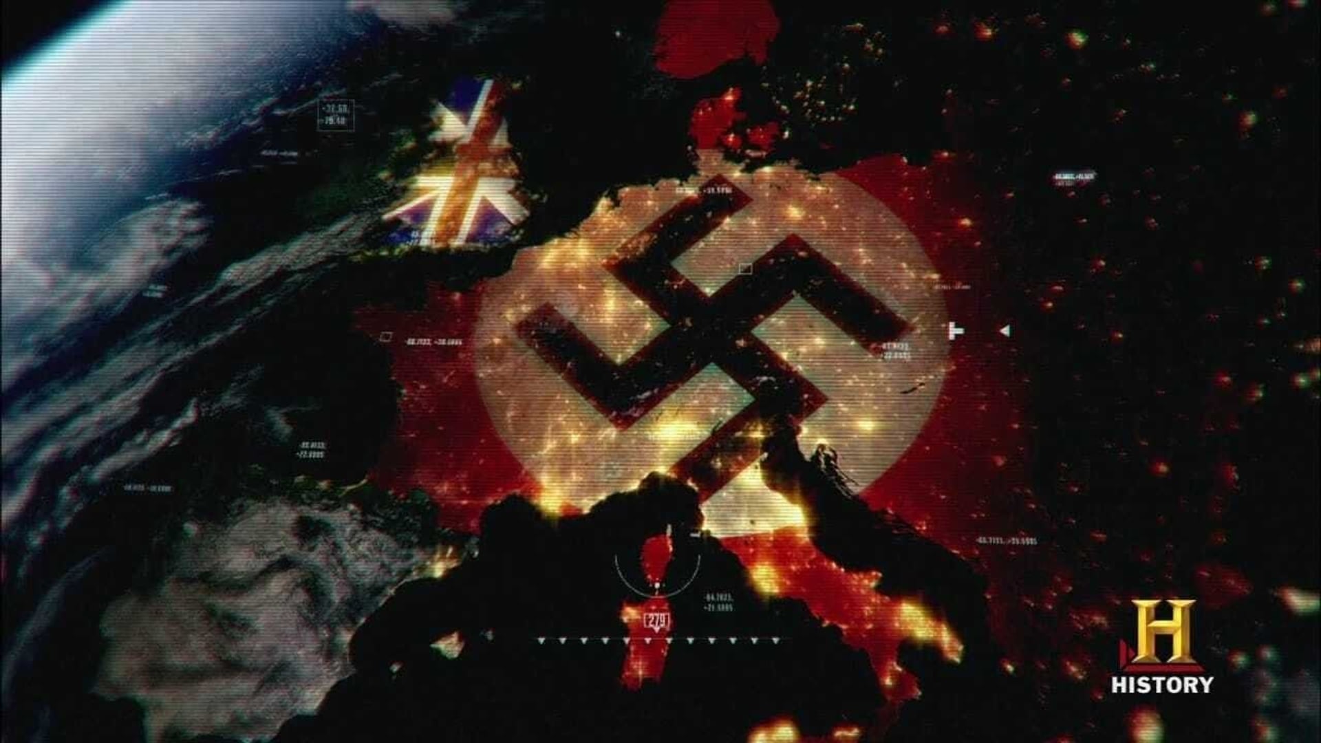 Foto do filme A 2º Guerra Mundial Vista do Espaço