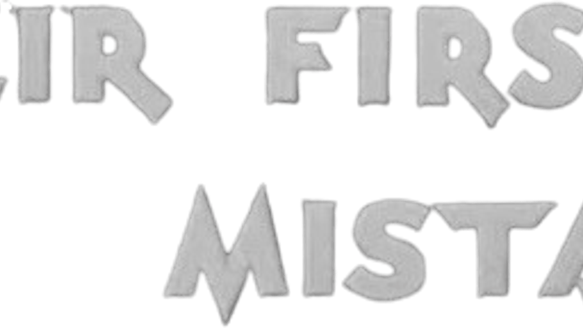 Foto do filme Their First Mistake