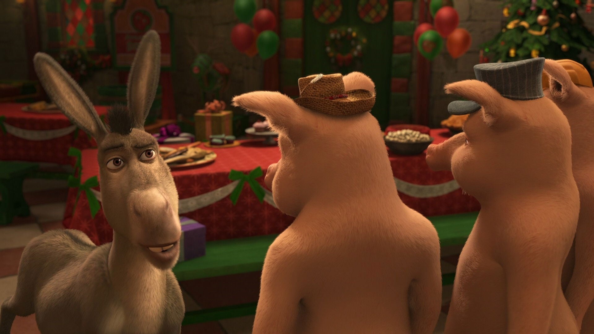 Foto do filme Natal Shrektacular do Burro
