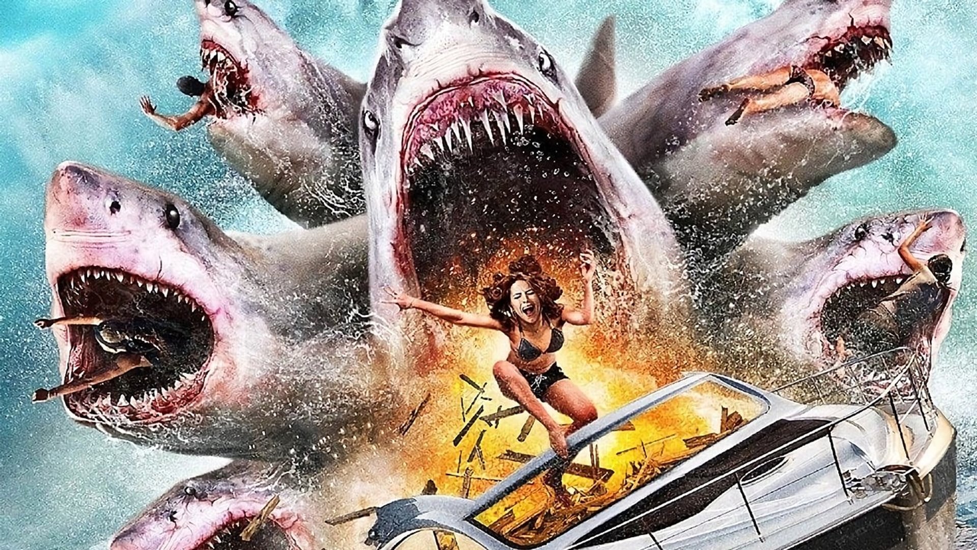 Foto do filme O Ataque do Tubarão de 6 Cabeças