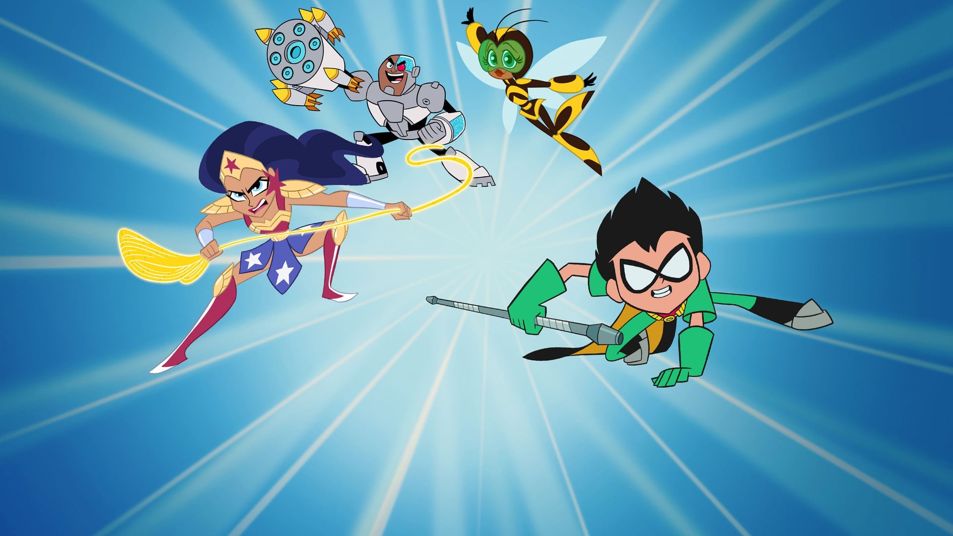 Foto do filme Os Jovens Titãs em Ação! e DC Super Hero Girls: Caos no Multiverso