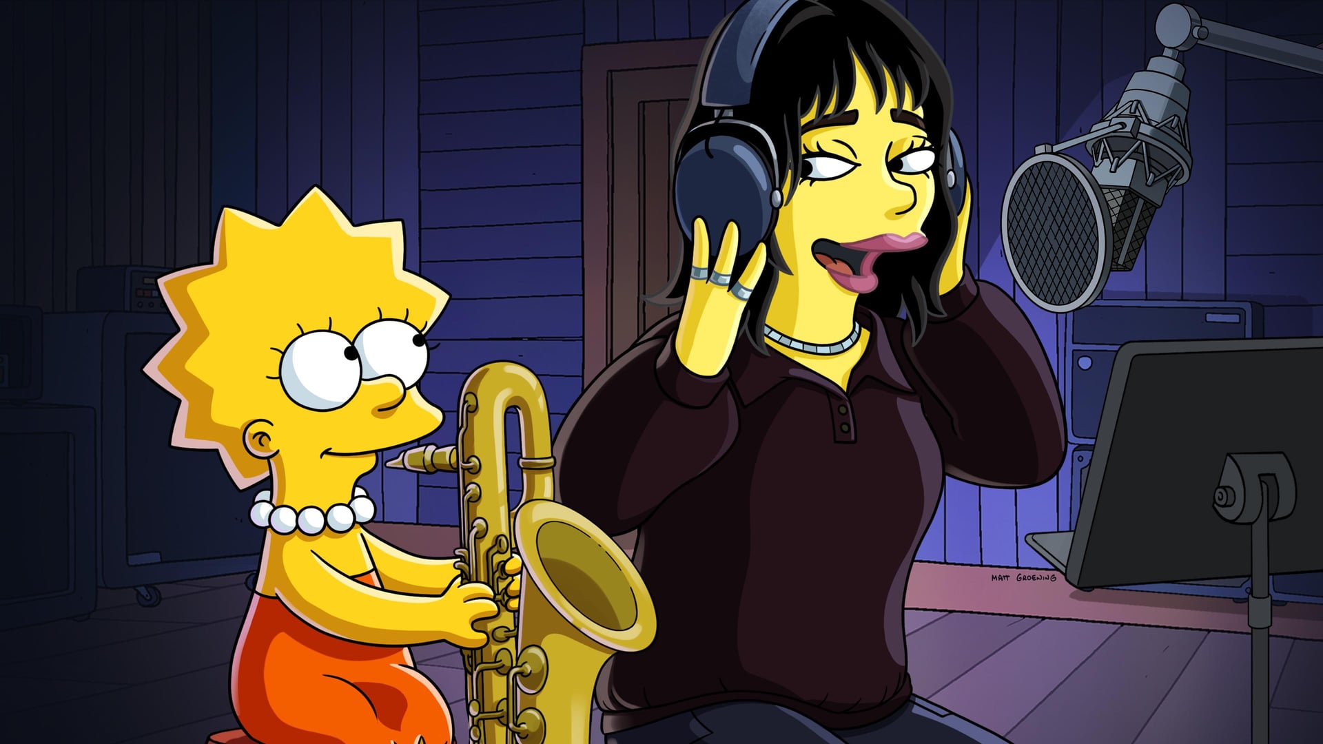 Foto do filme Os Simpsons: Quando Billie Eilish Encontra Lisa